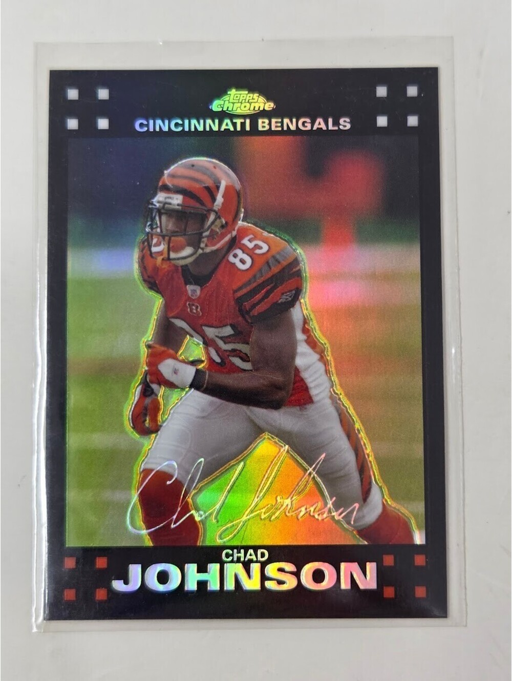 2007 Topps Chrome Chad Johnson Bengals Refractor Card TC131 NFL WR